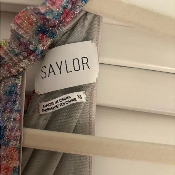 SAYLOR Multicolor Sequin Halter dress - Picture 2 of 4